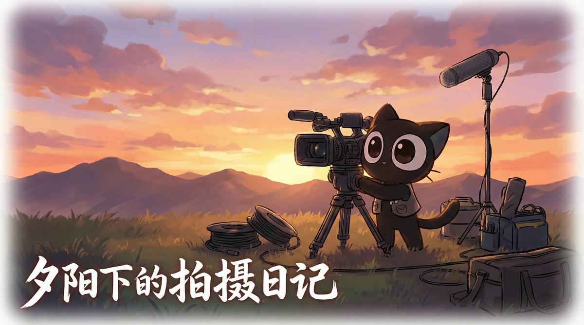 精神小妹原创视频 - 夕阳下的拍摄日记
